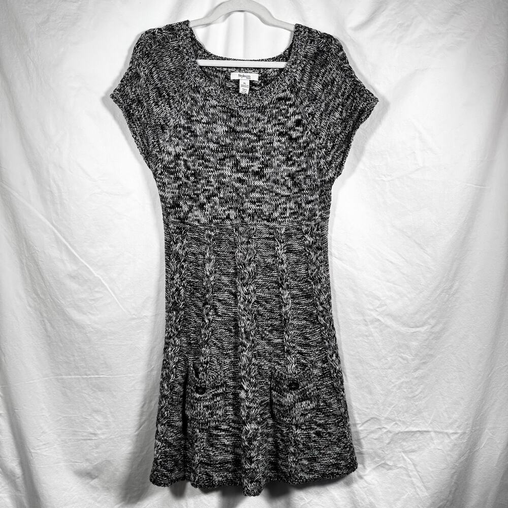 Style & Co. Cable Knit Dress Size Petite XL Classic Twee Feminine Knit